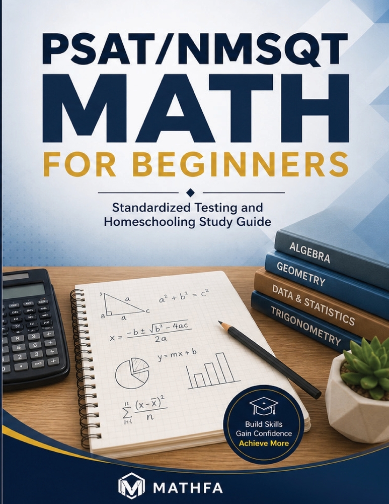 PSAT-NMSQT Math for Beginners: A Comprehensive Review and Step-By-Step Guide to Preparing for the PSAT/NMSQT Math Test cover
