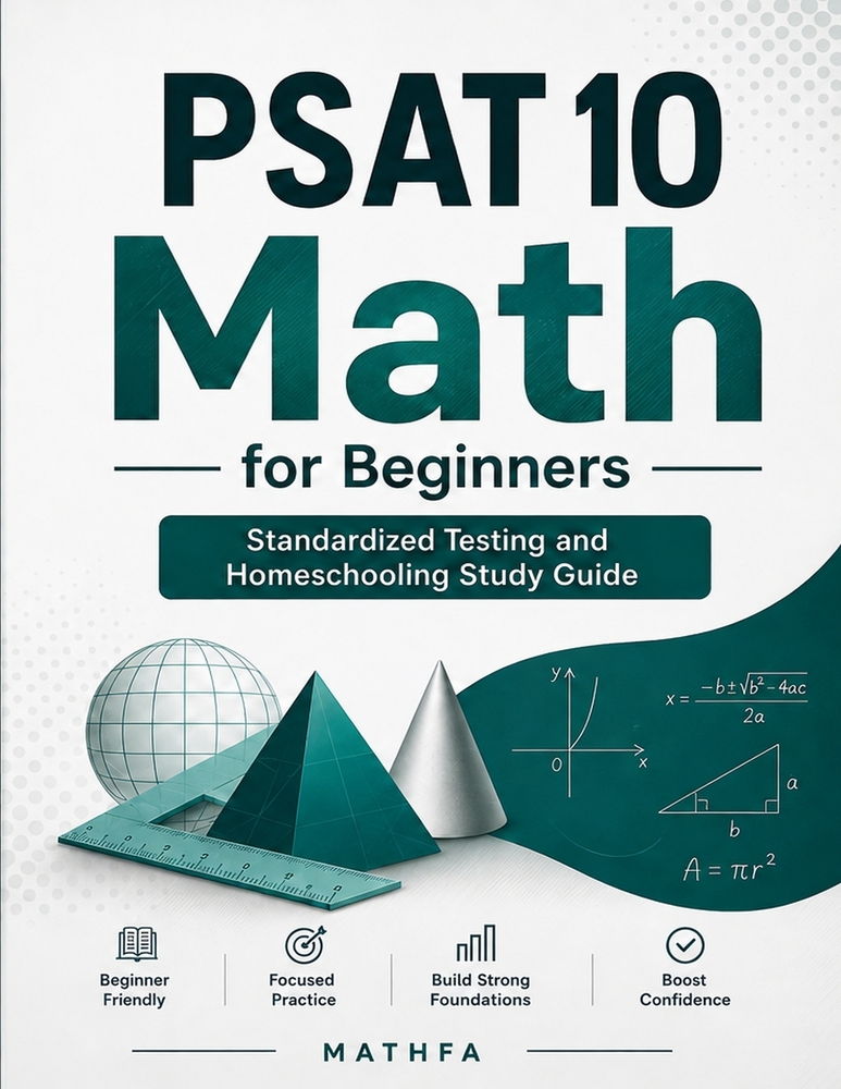 PSAT 10 Math for Beginners: A Comprehensive Review and Step-By-Step Guide to Preparing for the PSAT 10 Math Test cover