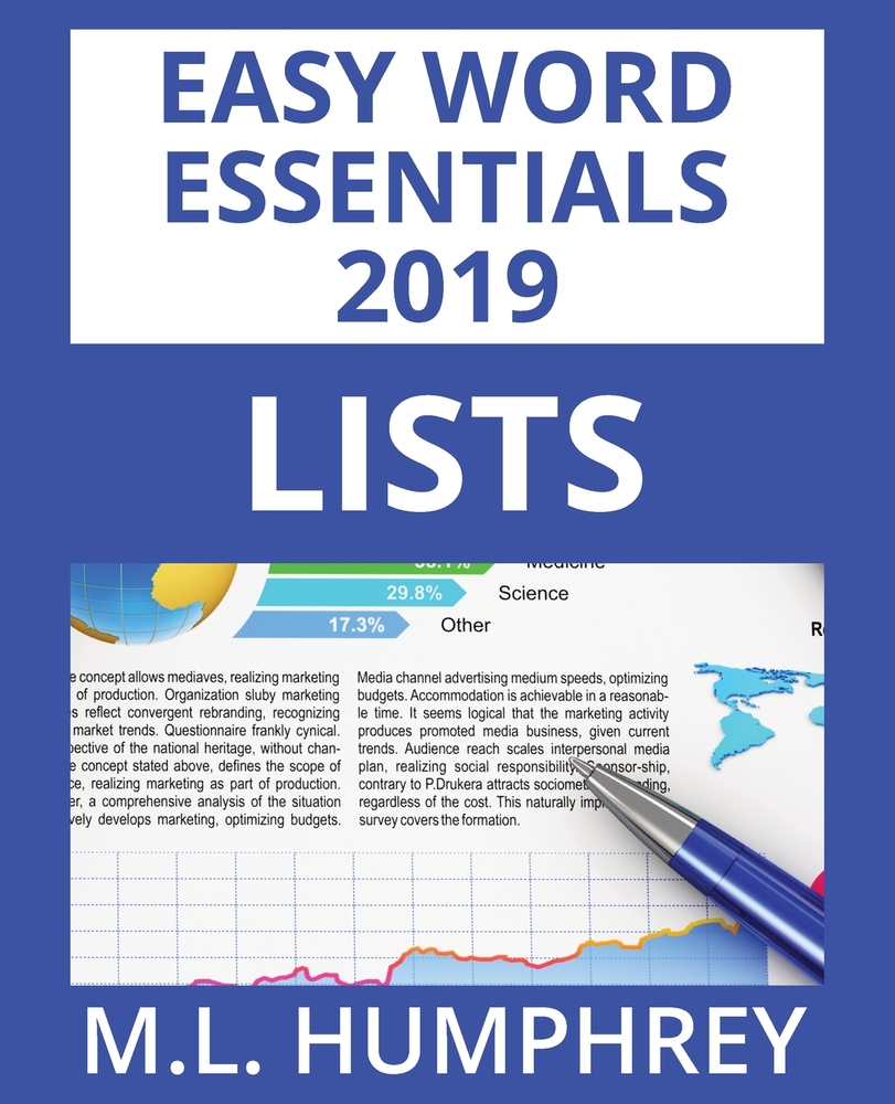 Word 2019 Lists cover