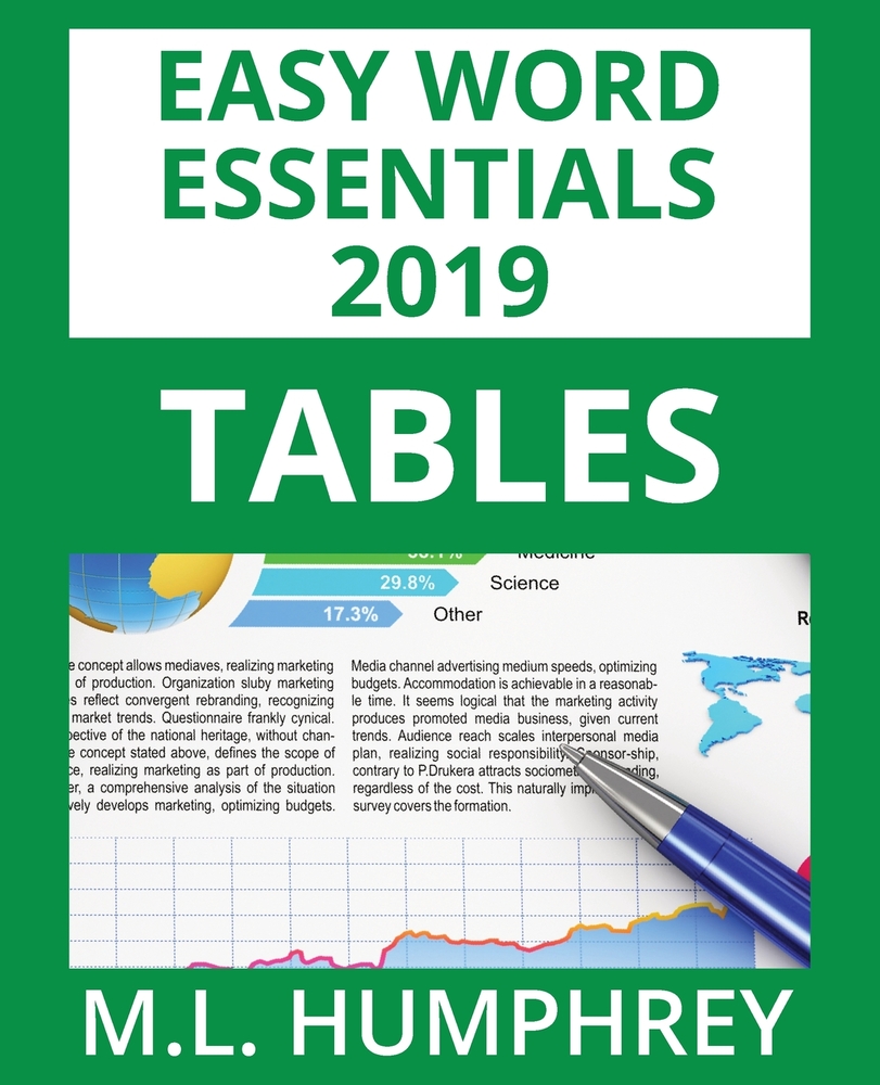 Word 2019 Tables cover