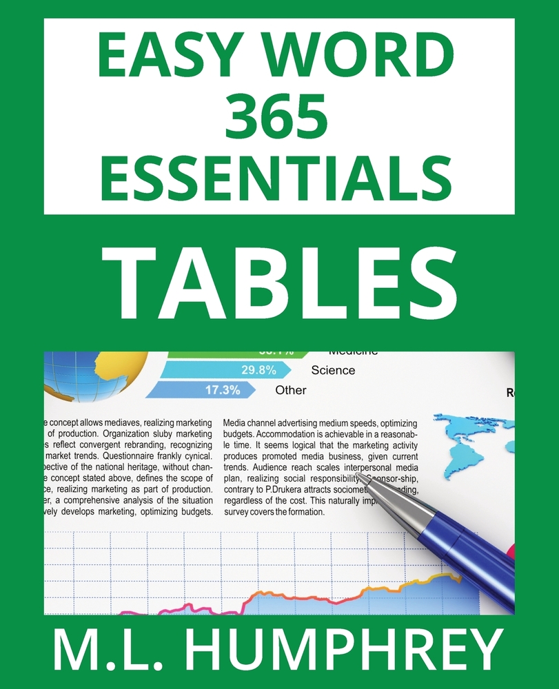 Word 365 Tables cover
