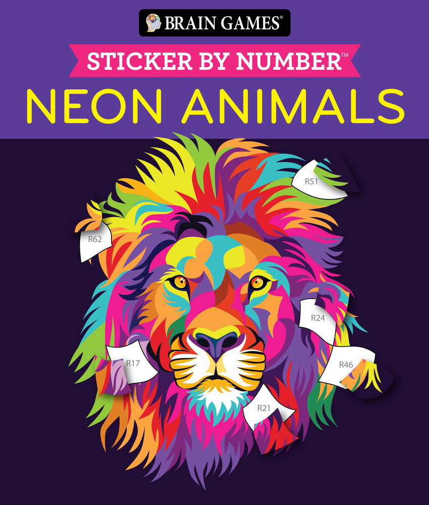 Brain Games - Sticker by Number: Ocean Treasures (13 Images to Sticker) cover