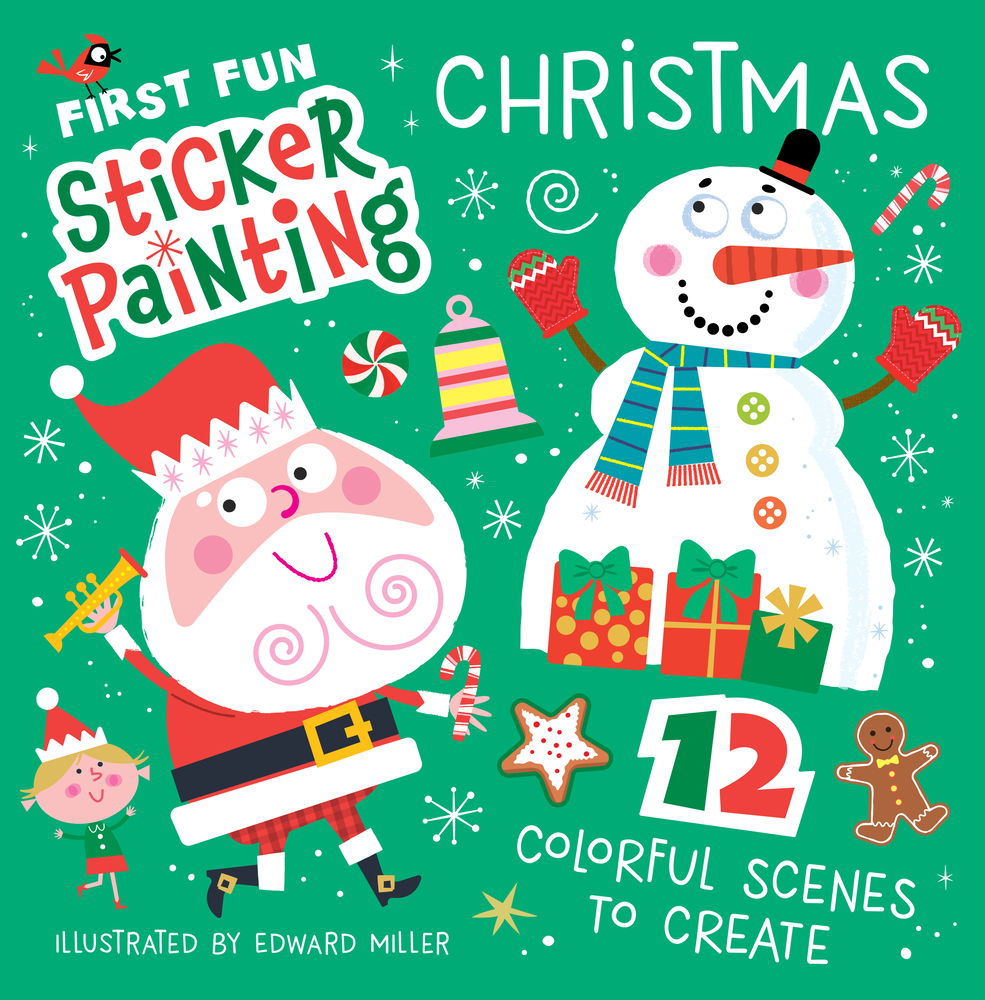 First Fun Sticker Painting: Christmas: 12 Colorful Scenes to Create cover