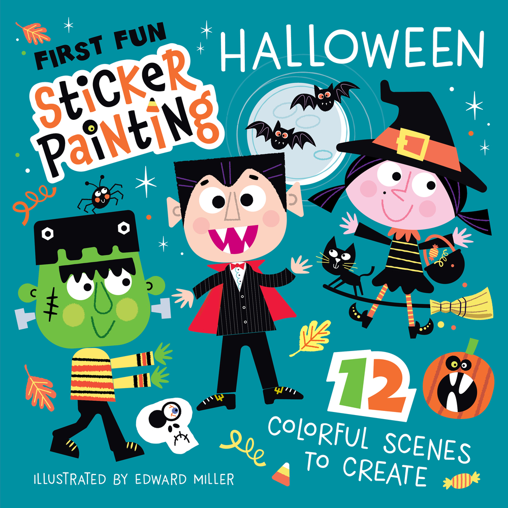 First Fun Sticker Painting: Christmas: 12 Colorful Scenes to Create cover