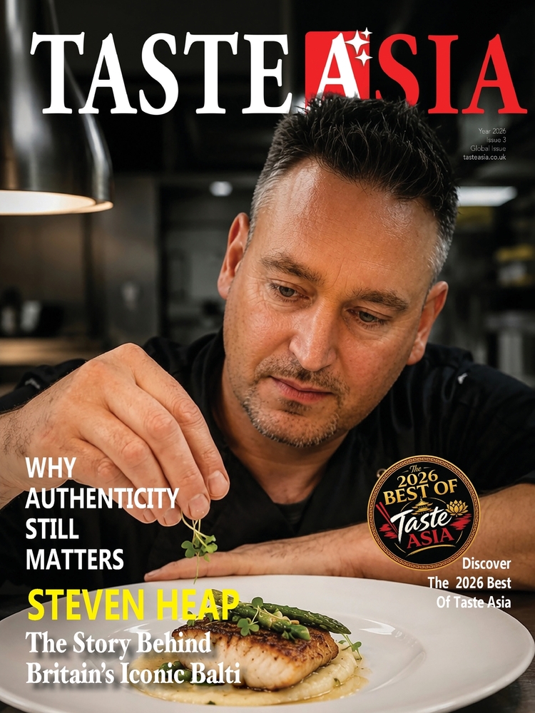 Taste Asia Magazine: Interview with Chef Steven Heap cover