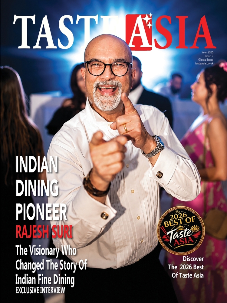Taste Asia Magazine Interview with Rajesh Suri: Exploring Asian Culinary Treasures cover