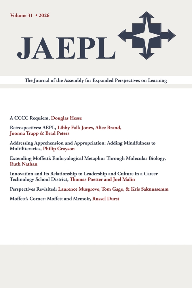 Jaepl 31 (2026): The Journal of the Assembly for Expanded Perspectives on Learning cover