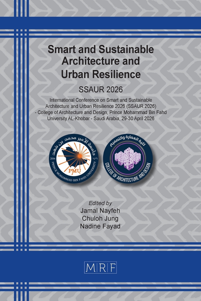 Smart and Sustainable Architecture and Urban Resilience: Ssaur 2026 cover