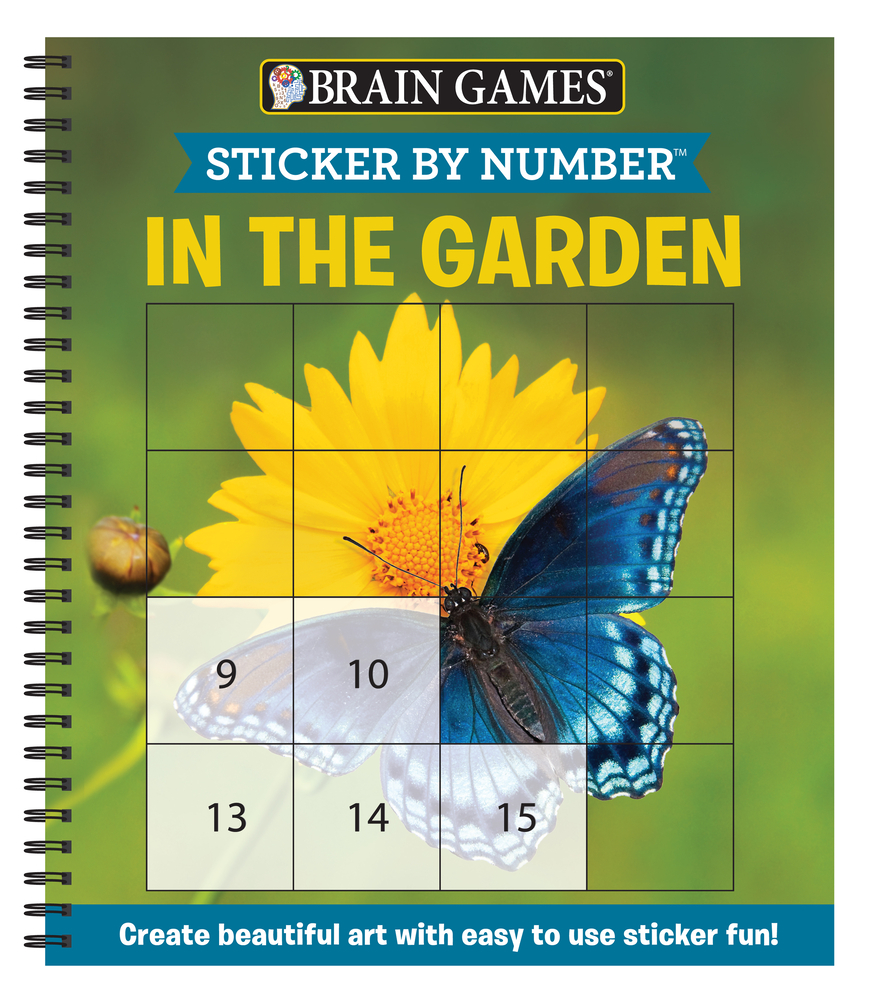 Brain Games - Sticker by Number: Ocean Treasures (13 Images to Sticker) cover