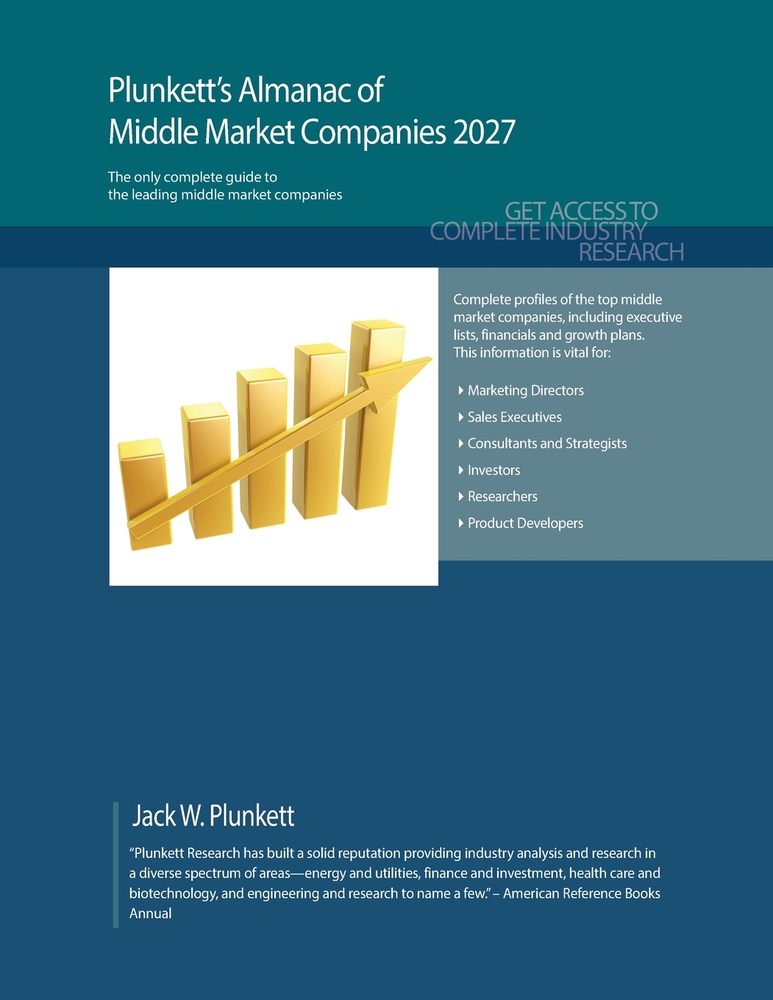 Plunkett's Almanac of Middle Market Companies 2027: Middle Market Industry Market Research, Statistics, Trends and Leading Companies cover