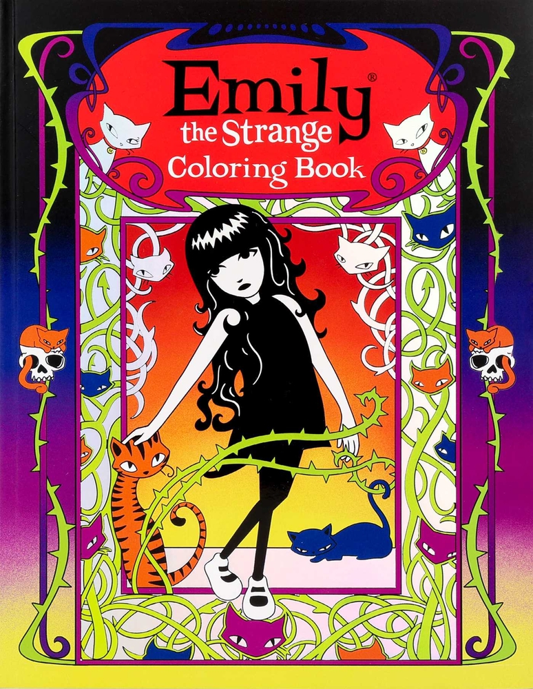 Emily the Strange Coloring Book cover