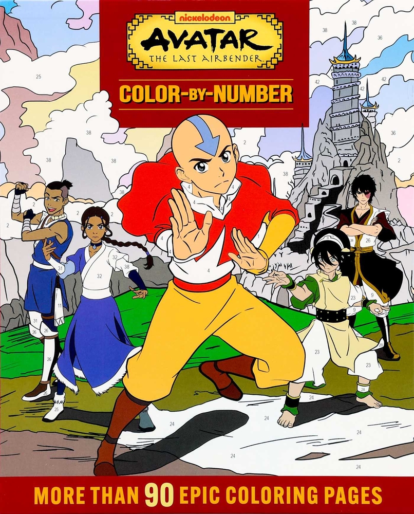 Avatar the Last Airbender Color-By-Number cover