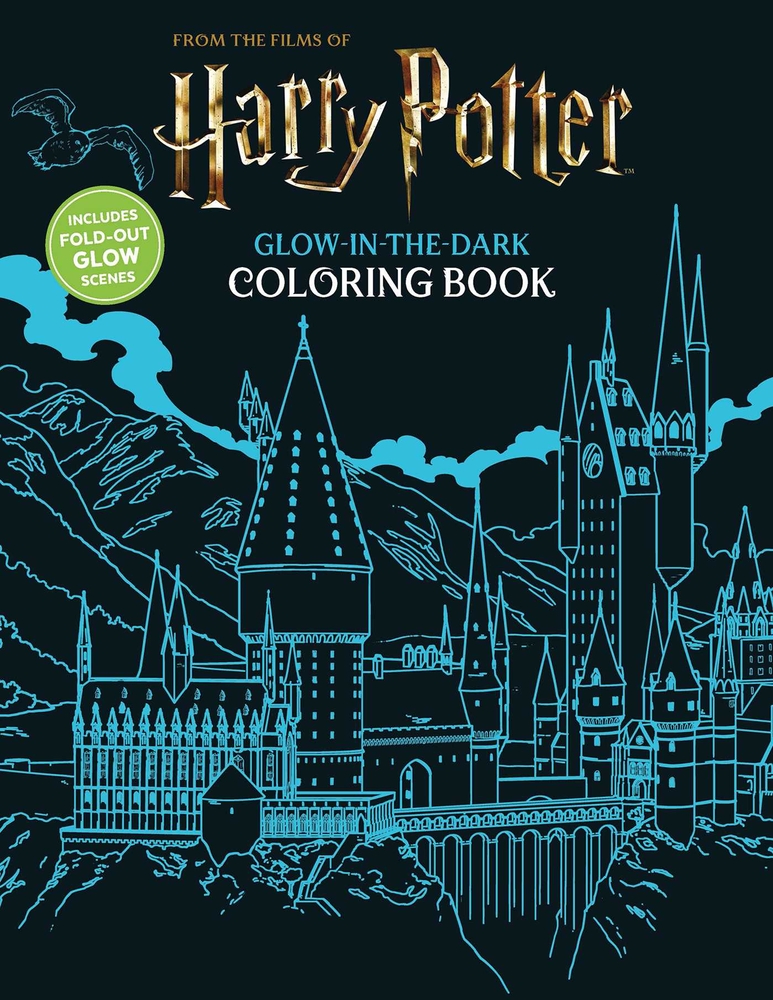 Harry Potter Glow-In-The-Dark Coloring Book - Coloring Book for Teens and Adults, Officially Licensed (Harry Potter) cover