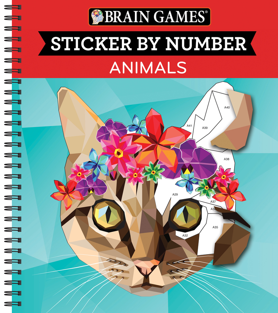 Brain Games - Sticker by Number: Ocean Treasures (13 Images to Sticker) cover