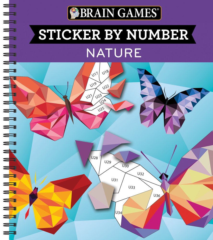Brain Games - Sticker by Number: Ocean Treasures (13 Images to Sticker) cover
