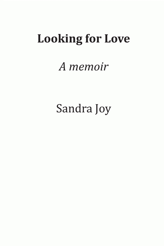 Looking for Love: A memoir cover