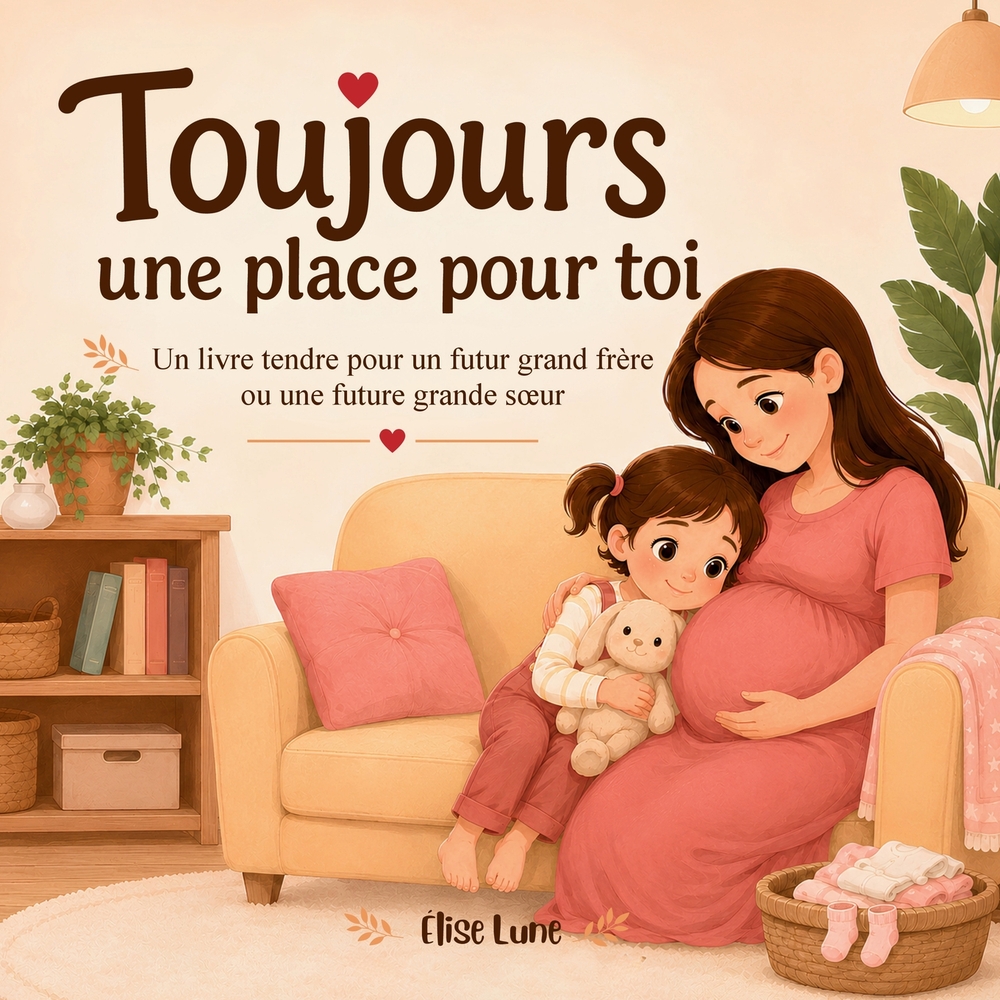Toujours une place pour toi: Un livre tendre pour les futurs grands frères et futures grandes soeurs cover