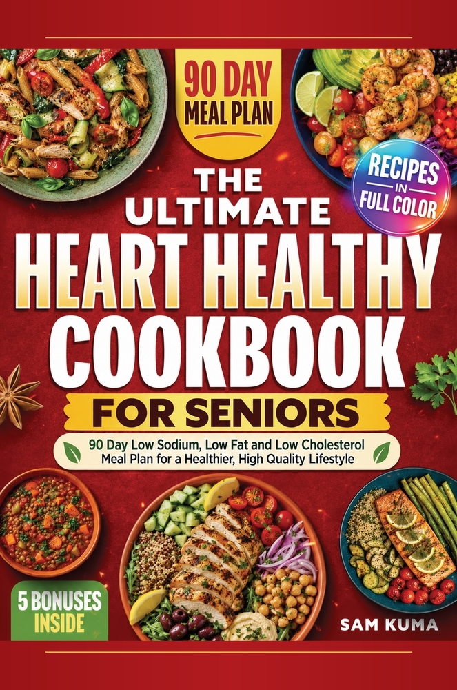 The Ultimate Heart Healthy Cookbook for Seniors: 90 Day Low Sodium, Low Fat and Low Cholesterol Meal Plan for a Healthier, High Quality Lifestyle cover