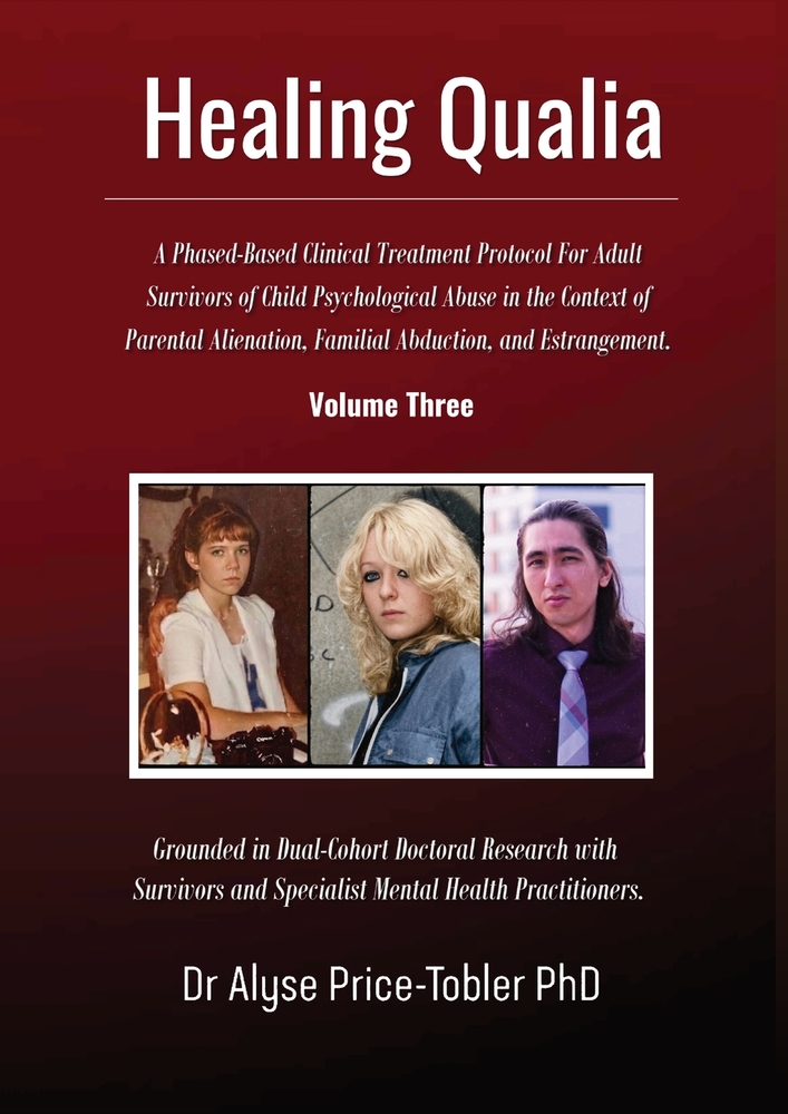 Healing Qualia: A Clinical Treatment Protocol for Adult Survivors of Child Psychological Abuse in the Context of Parental Alienation, Familial Abducti cover