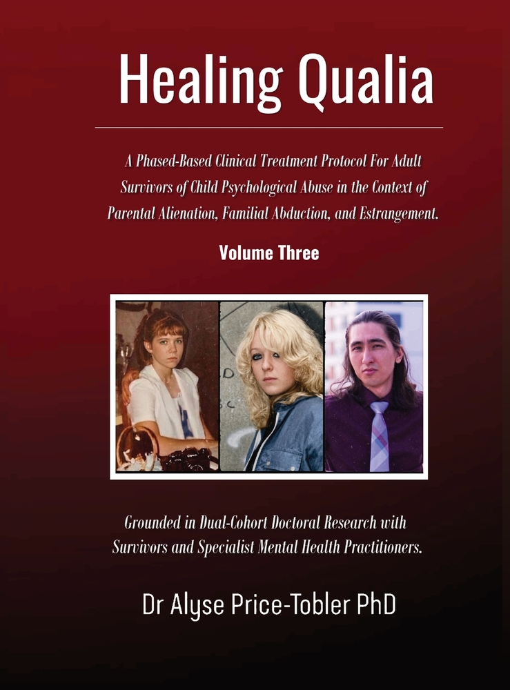 Healing Qualia: A Clinical Treatment Protocol for Adult Survivors of Child Psychological Abuse in the Context of Parental Alienation, Familial Abducti cover