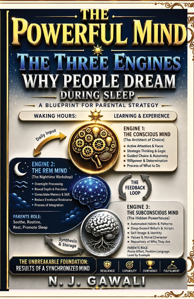 The Powerful Mind: A Practical Framework for Understanding the Human Mind and Unlocking Its Potential through the Conscious Mind, Subconscious Mind, a cover