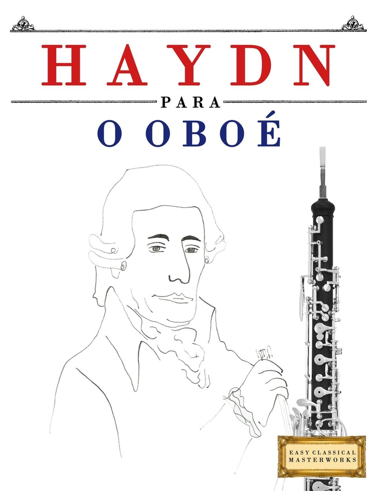 Haydn para o Oboé: 10 peças fáciles para o Oboé livro para principiantes cover