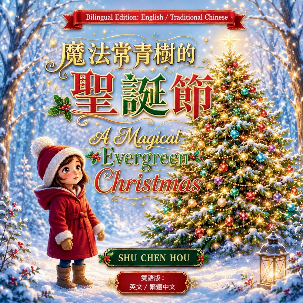 A Magical Evergreen Christmas 魔法常青樹的聖誕節: A Bilingual English and Traditional Chinese Pi cover