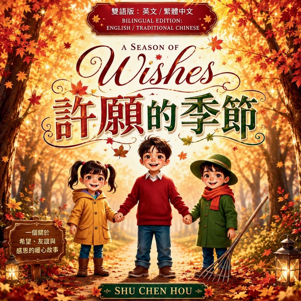 A Season of Wishes 許願的季節: A Heartwarming English & Traditional Chinese Christmas Story About Kindness, Friendship, cover