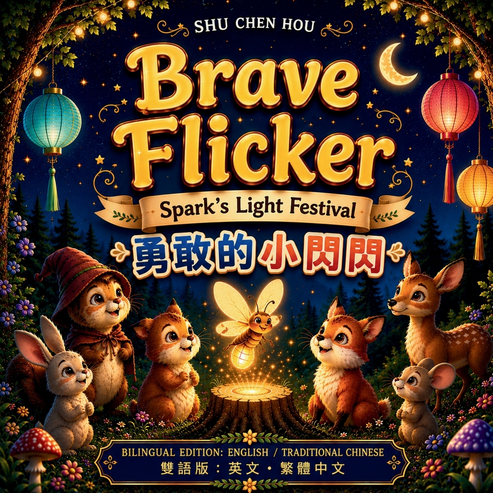 Brave Flicker 勇敢的小閃閃: Bilingual Edition: English & Traditional Chinese Inspirational Picture Book for Childr cover