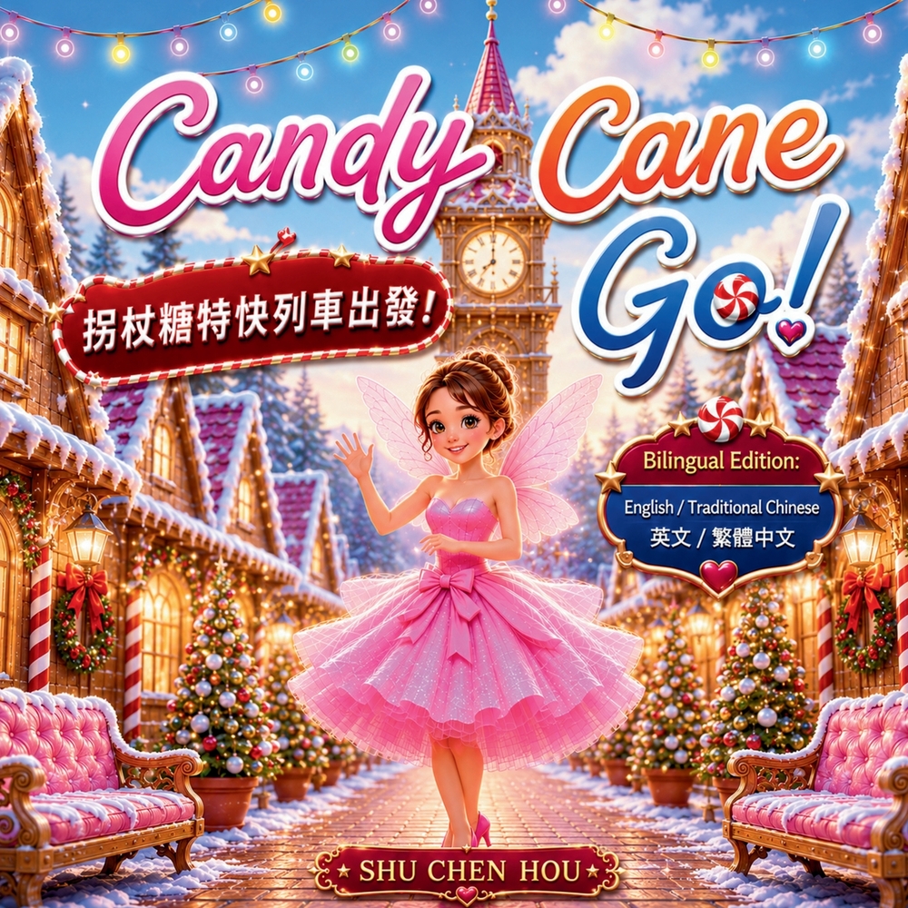 Candy Cane Go 拐杖糖列車出發: A Cozy Winter Holiday Adventure in English and Traditional Chinese 英 cover