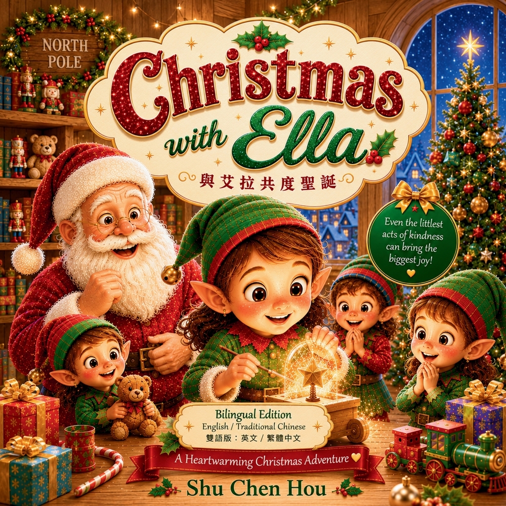 Christmas with Ella 與艾拉共度聖誕: A Heartwarming Bilingual Christmas Adventure in English and Traditional cover