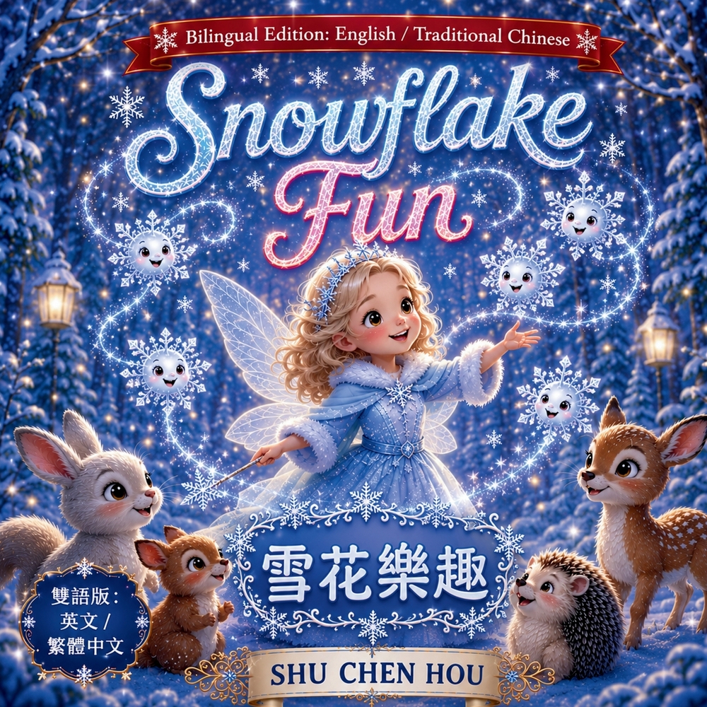 Snowflake Fun 雪花樂趣: A Bilingual English-Traditional Chinese Winter Story About Friendship, Kindness, and the Magic of Snow cover