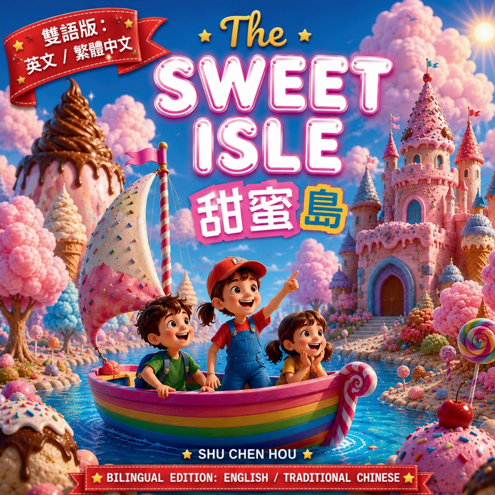 The Sweet Isle 甜蜜島: A Bilingual English & Traditional Chinese Adventure of Friendship, Imagination, and Sweet Discoveries cover