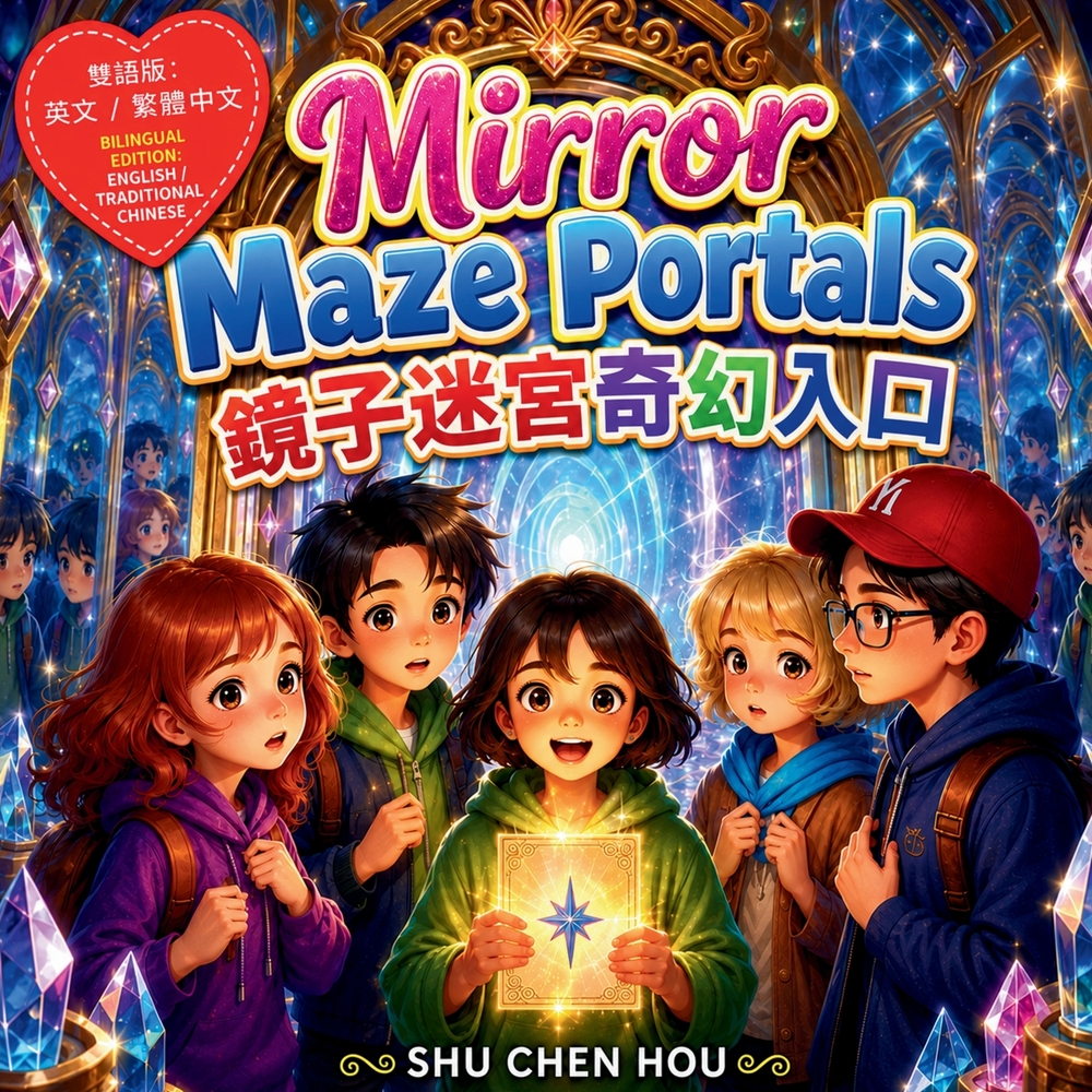 Mirror Maze Portals 鏡子迷宮奇幻入口: A Bilingual English-Traditional Chinese Adventure About Courage, cover