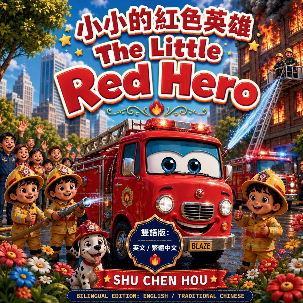 The Little Red Hero 小小的紅色英雄: A Bilingual English-Traditional Chinese Picture Book About Courage, Kind cover