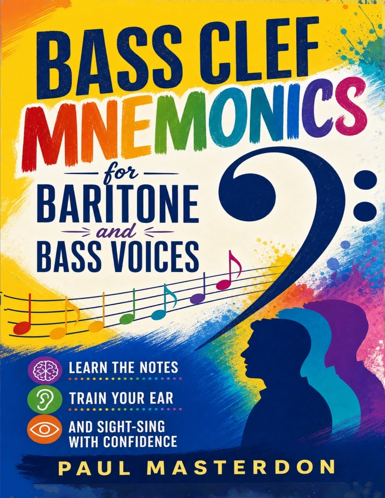 Sight Singing Bass Clef for Baritone & Bass Voices: Fast-Track Ear Training, Pitch Matching & Sight-Singing cover
