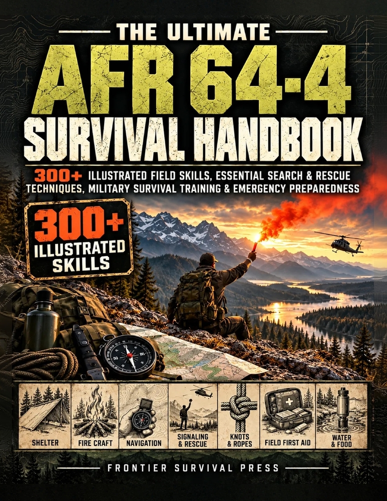 The Ultimate AFR 64-4 Survival Handbook: 300+ Illustrated Field Skills, Essential Search & Rescue Techniques, Military Survival Training & Emergency P cover