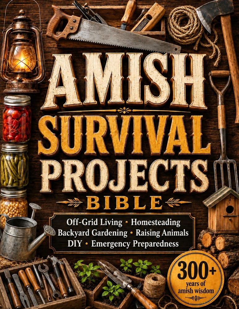 The Amish Survival Projects Bible: Break the Chains of Modern Dependence and Achieve Real Self-Sufficiency with Budget-Friendly & Step-by-Step DIY Pro cover