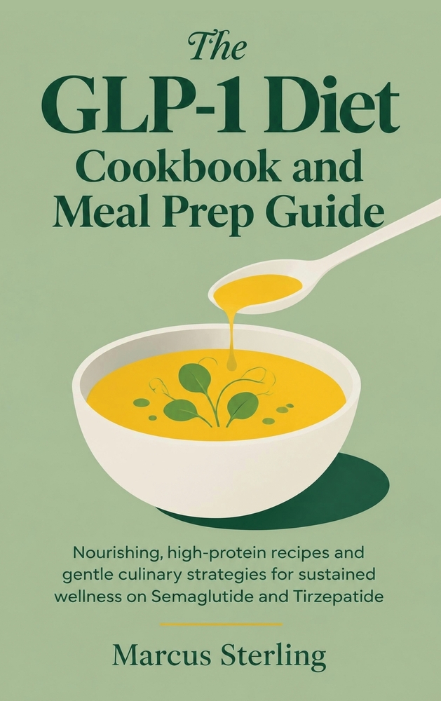 The GLP-1 Diet Cookbook and Meal Prep Guide: Nourishing, high-protein recipes and gentle culinary strategies for sustained wellness on Semaglutide and cover