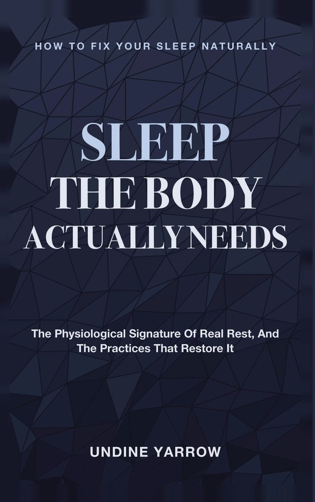 Sleep the Body Actually Needs: How to Fix Your Sleep Naturally - The Physiological Signature of Real Rest, and the Practices That Restore It cover