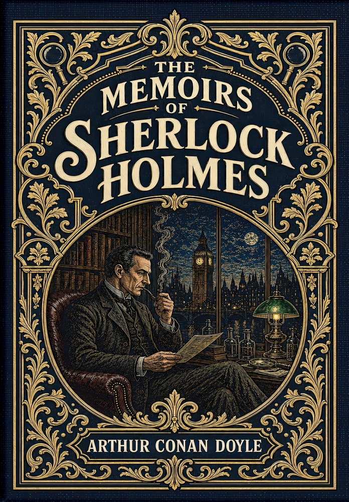 The Memoirs of Sherlock Holmes (Illustrated) (Golden Monarch Collector's Edition) (Case Laminate Hardcover with Jacket) cover