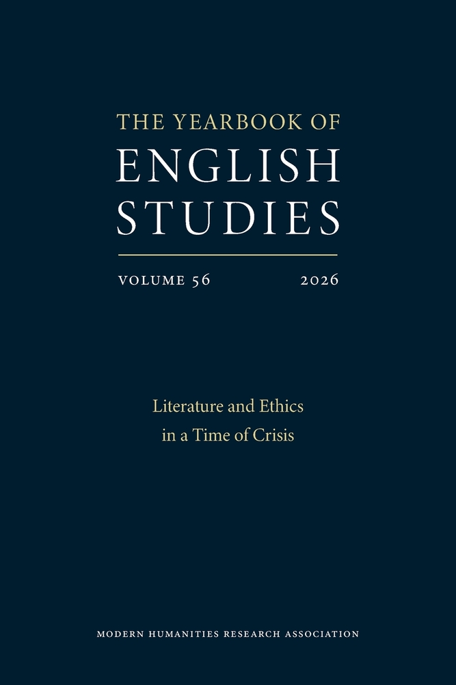 Literature and Ethics in a Time of Crisis: Yearbook of English Studies 56 cover