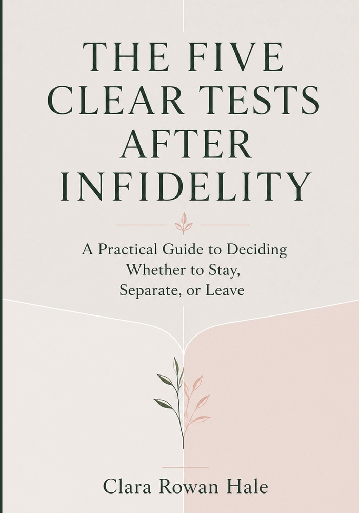 The Five Clear Tests After Infidelity: A Practical Guide to Deciding Whether to Stay, Separate, or Leave cover
