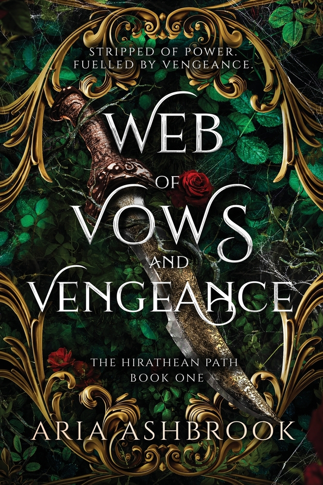 Web of Vows and Vengeance: A Dark Enemies To Lovers Fantasy Romance Novel cover