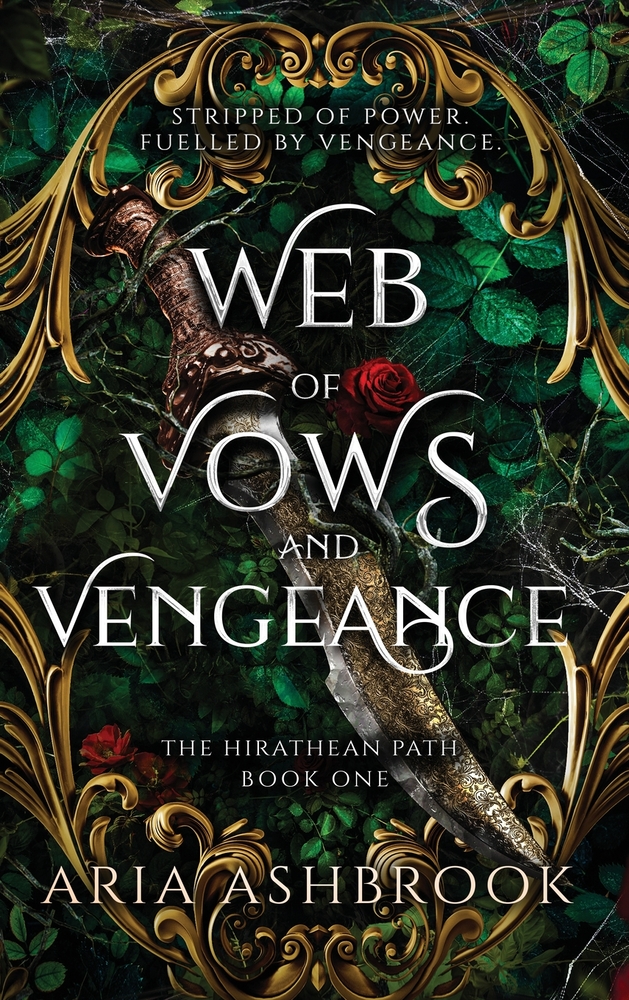 Web of Vows and Vengeance: A Dark Enemies To Lovers Fantasy Romance Novel cover