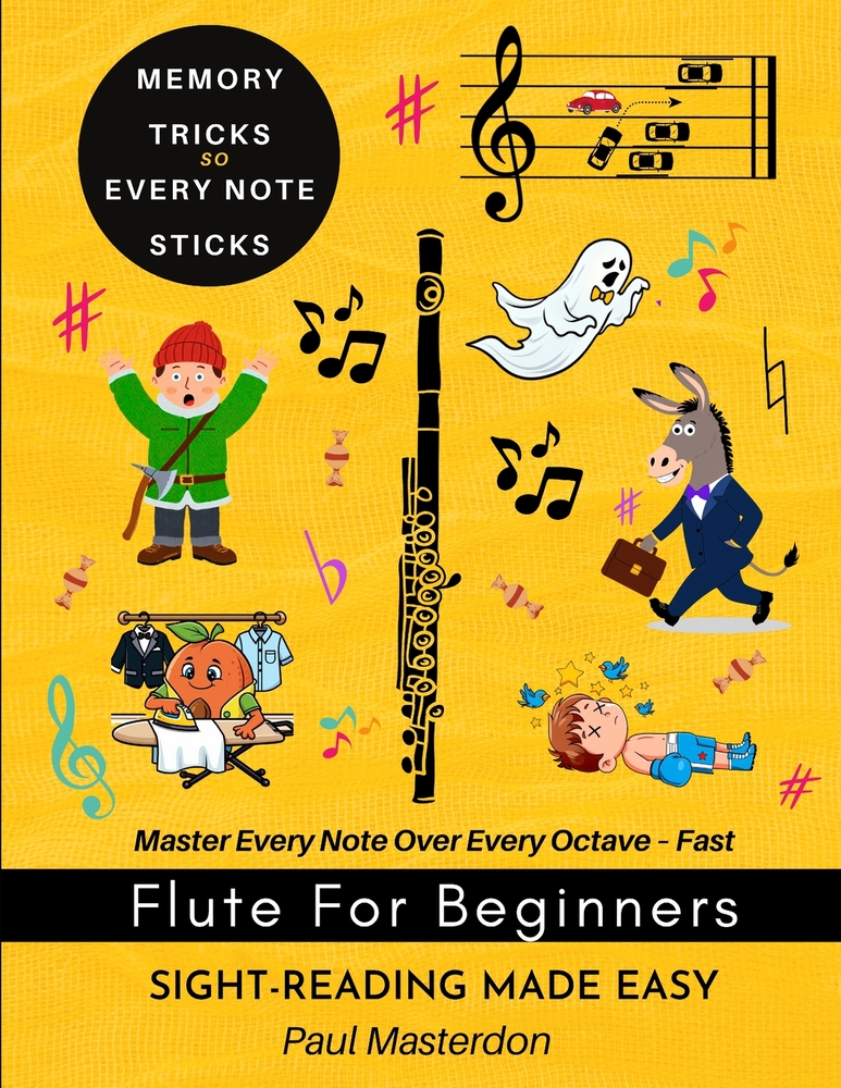 Flute for Beginners - Sight-Reading Made Easy: Note Heroes, Color Logic & Memory Hacks to Master Every Note - Fast cover