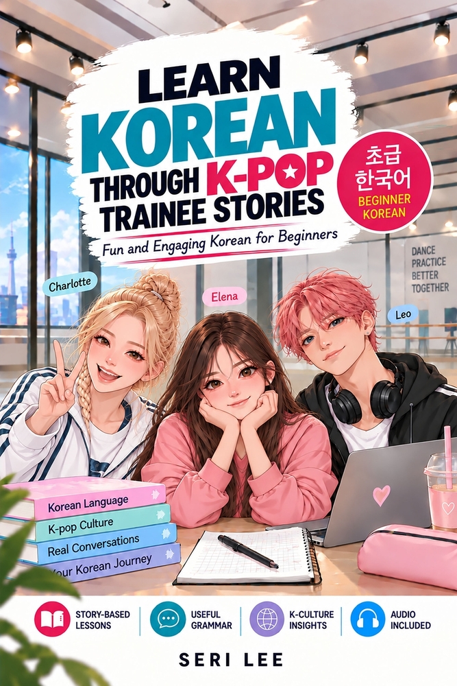 Learn Korean Through K-Pop Trainee Stories: Fun and Engaging Korean for Beginners cover
