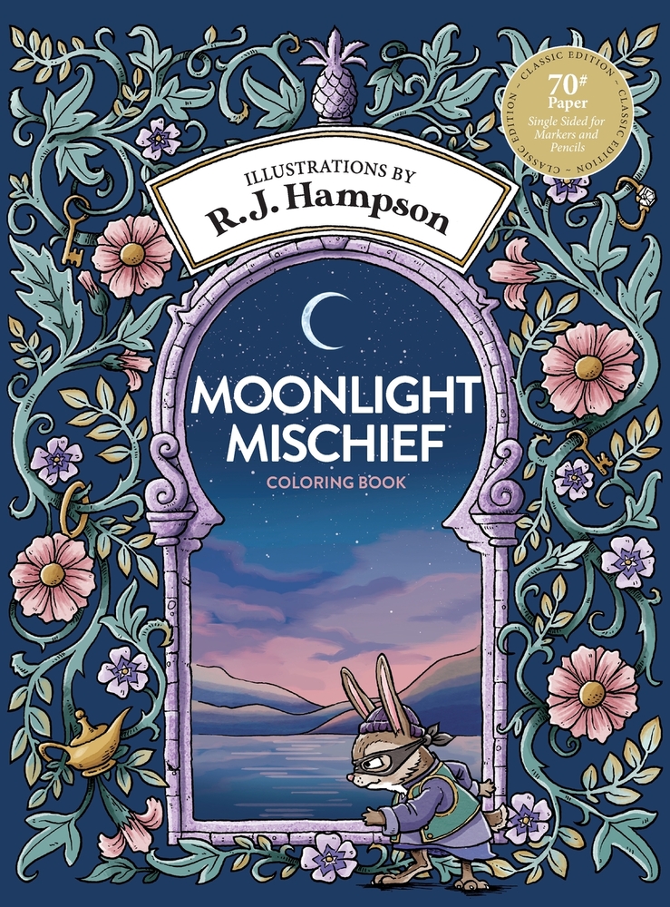 Moonlight Mischief Coloring Book cover