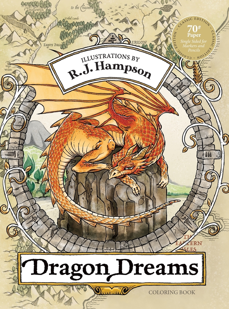 Dragon Dreams Coloring Book cover