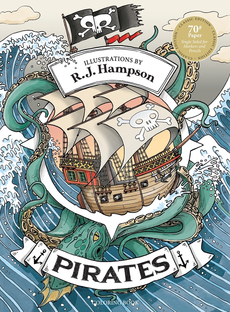 Pirates Coloring Book cover